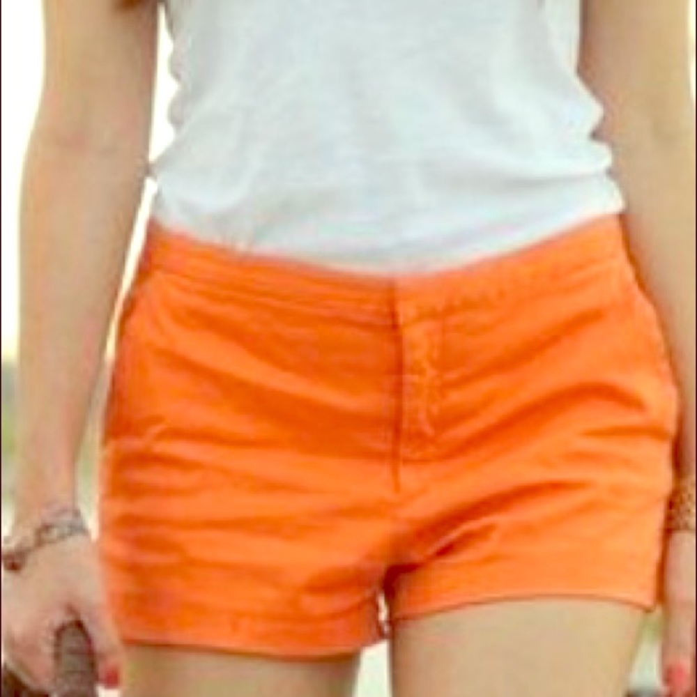 Orange Women’s Short with pockets 98%cotton 🎉